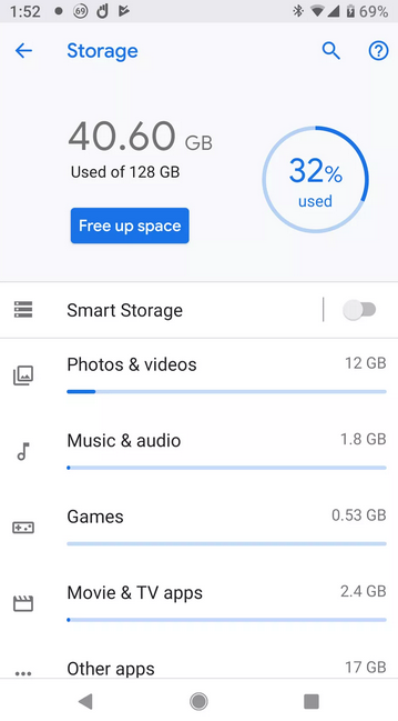 why does my android phone storage keep filling up