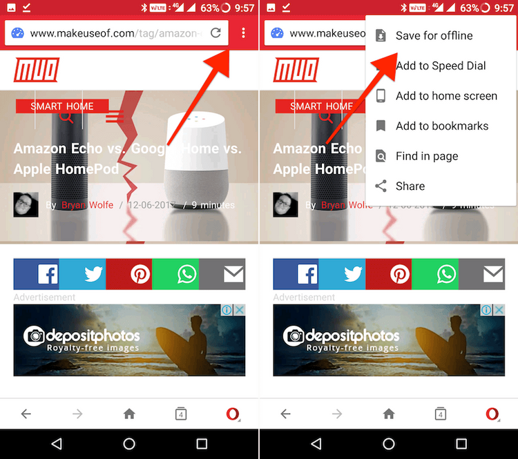 how to save web pages on android